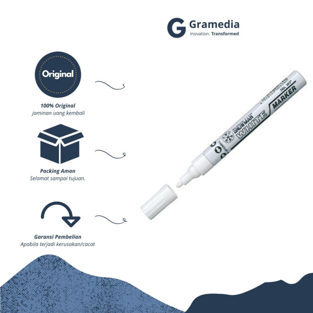 

SNOWMAN WHITE MARKER WP-12 MEDIUM