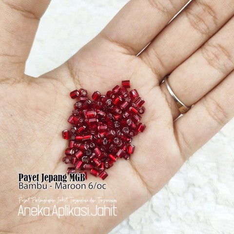 50 GRAM PAYET JEPANG MGB VERSI BESAR UKURAN 3.6 MM BAMBU 6/OC MAROON 38
