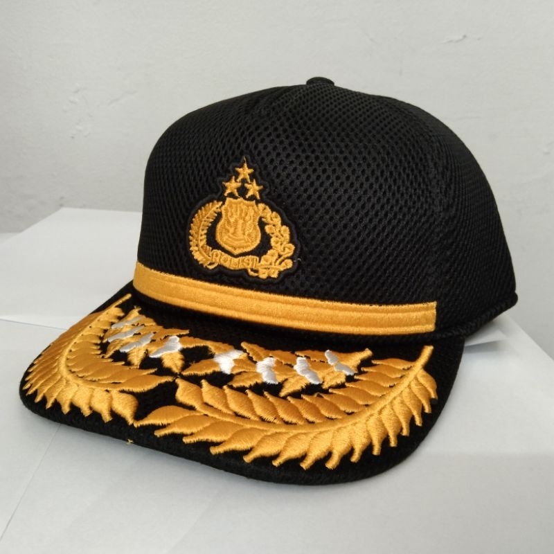 Topi Jaring Polisi PATI Hitam
