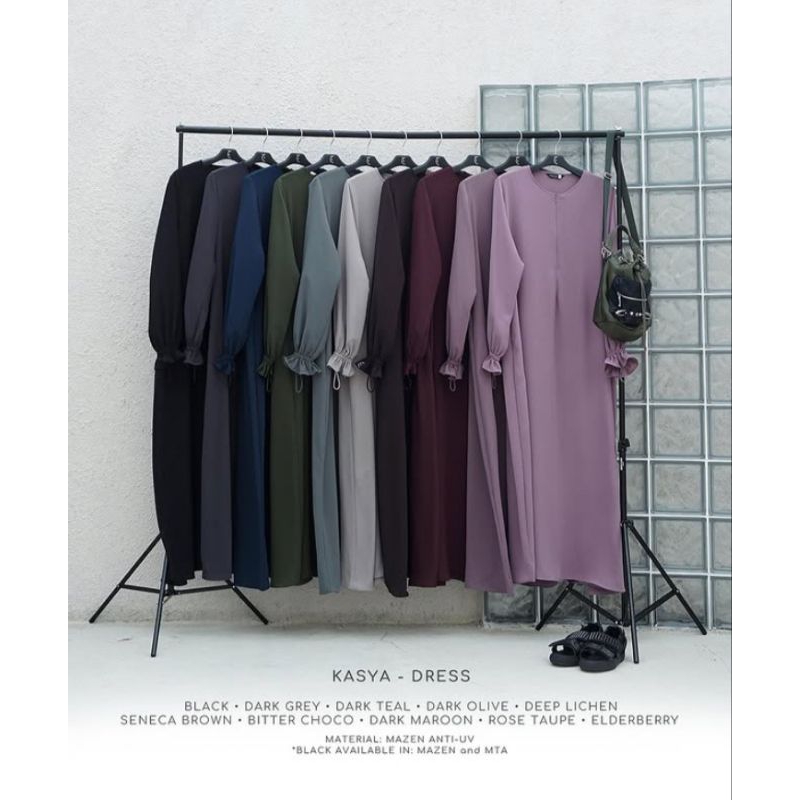 #TITIPAN Preloved Kasya Dress Black Mazen set FK Long Triangle Aljenna