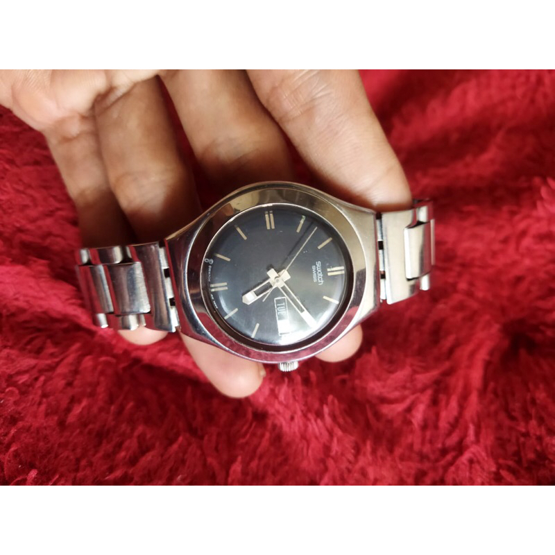 jam swatch irony second bekas preloved