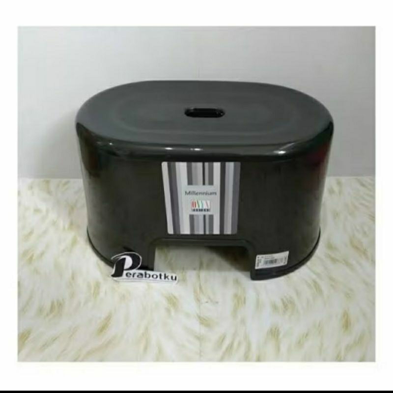 Kursi Bangku Jongkok Hitam Serbaguna Kursi Belajar Anak Bangku Kamar Mandi WC Toilet Dapur Teras Tam