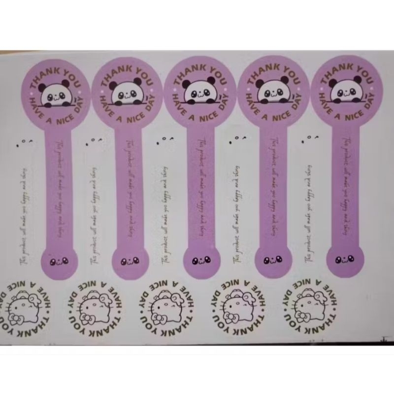 

Stiker thankyou label motif isi 100pcs