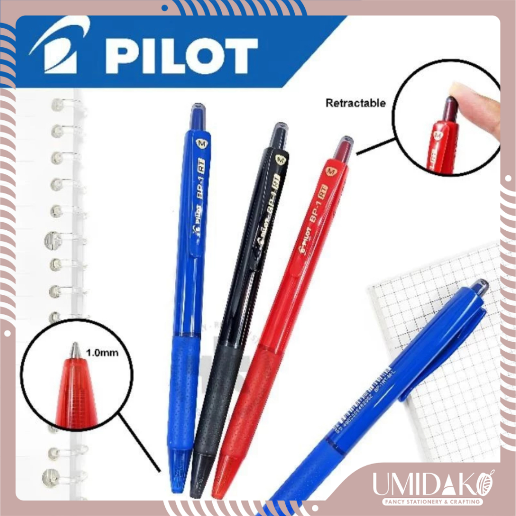 

[UMIDAKO] BOLPOINT/PULPEN PILOT BP - 1 RT (1 pack)