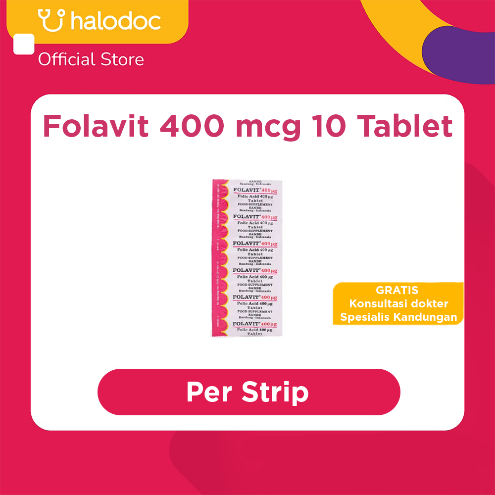 Folavit 400 mcg 10 Tablet