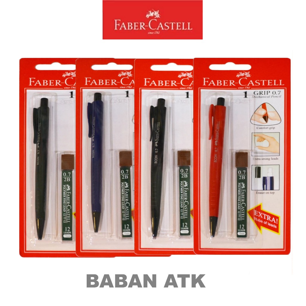 

Pensil Mekanik Faber Castell / Pencil Opaque Blister/Ukuran 0.7 mm/Free 1 Tube Refill