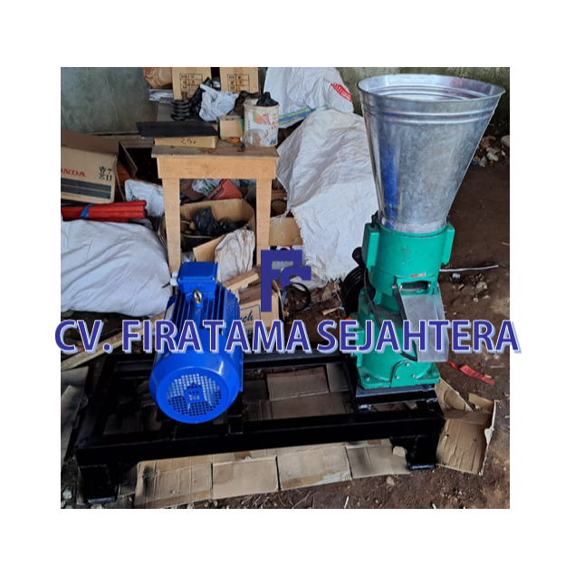 Mesin Cetak Pelet Kapasitas 250 Kg/jam Dengan Mesin Penggerak Mesin Dinamo 7,5 HP 3 Phase