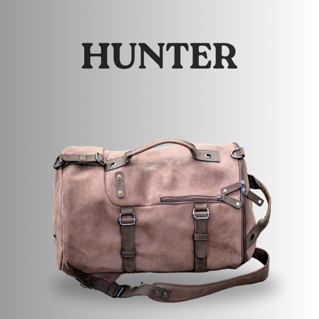 Kael Leather - Tas Travel Duffle Bag Kulit Asli - Hunter Series