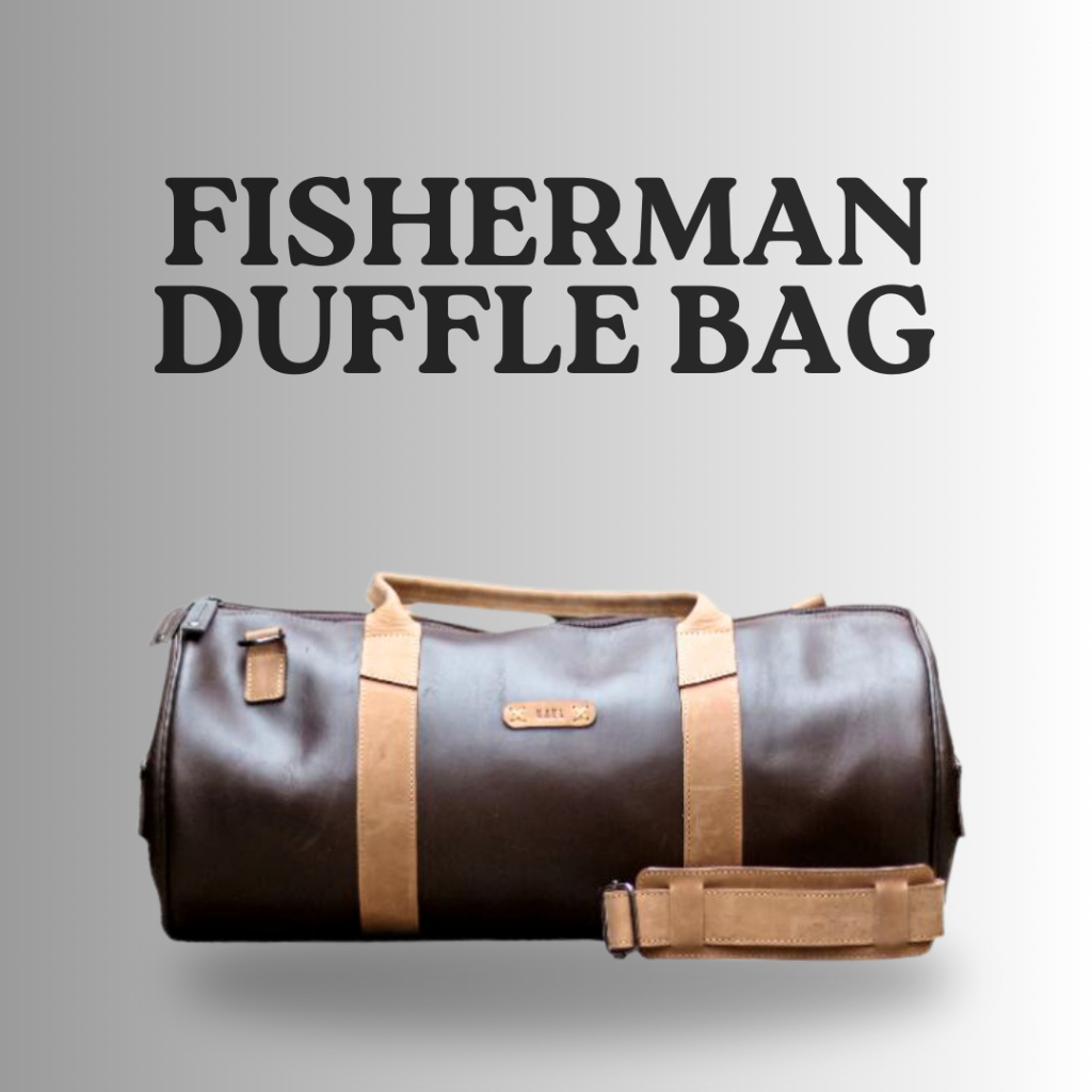 Kael Leather - Tas Travel Duffle Bag Kulit Asli - Fisherman Series