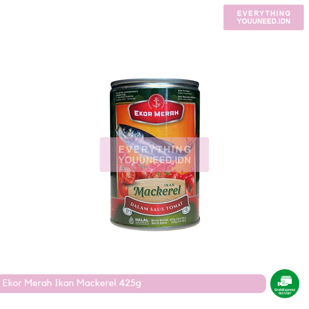 

Ekor Merah Ikan Mackerel 425g