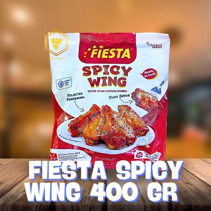 

FIESTA SPICY WING ( SAYAP ) 400 GR, SPICY CHICK ( PAHA ) 400 GR