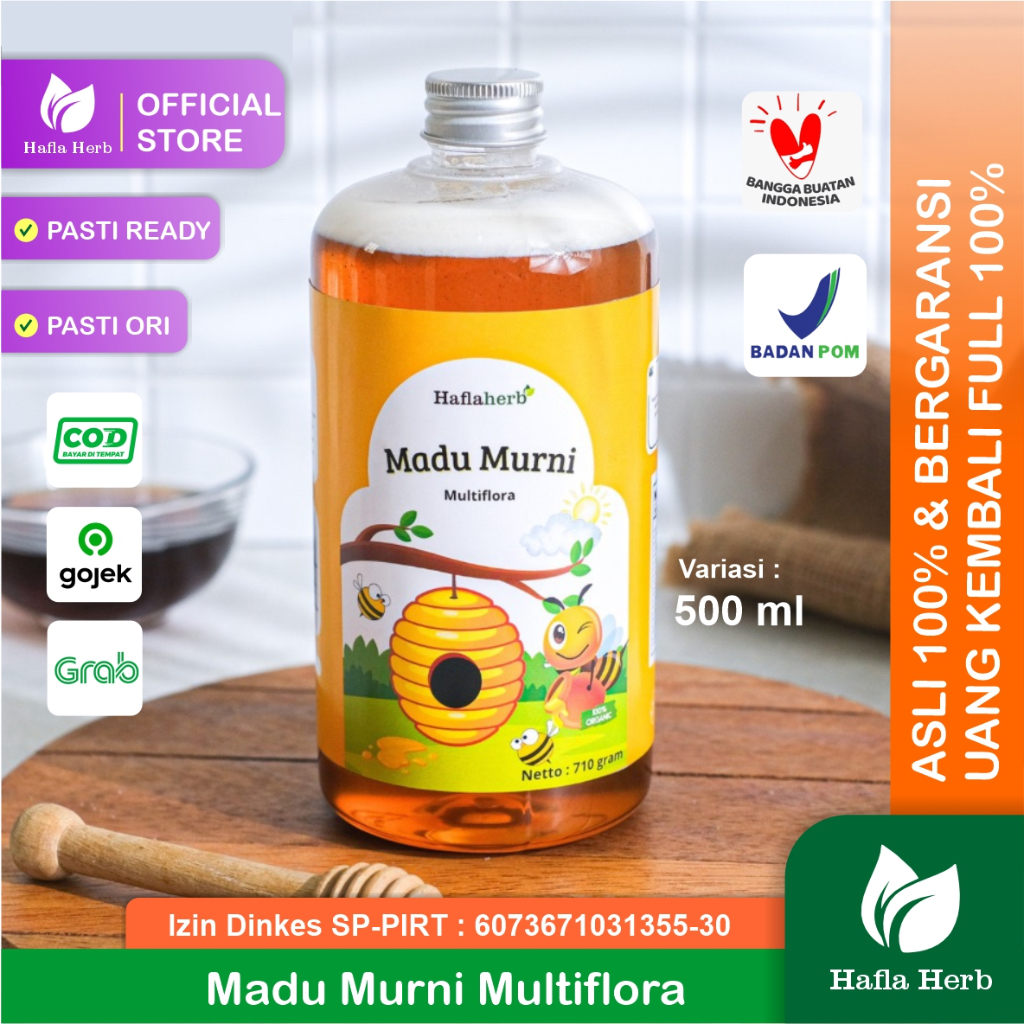 

Madu Multiflora Murni 100% Original Asli tanpa Campuran