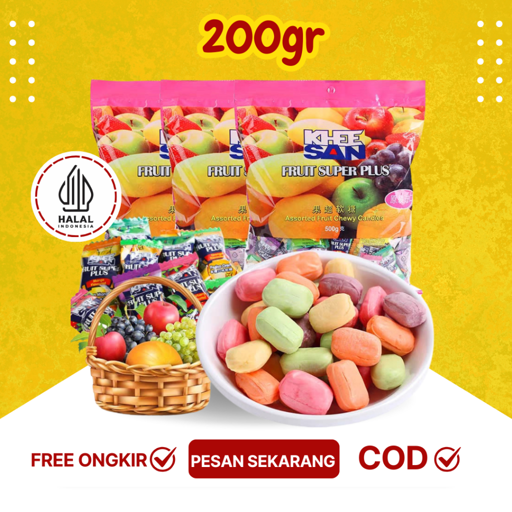 

【HALAL】【Grosir】Permen Impor Rasa Malaysia Permen Lunak Rasa Buah Berbagai Rasa Buah Permen Anak Remaja Dewasa Enak