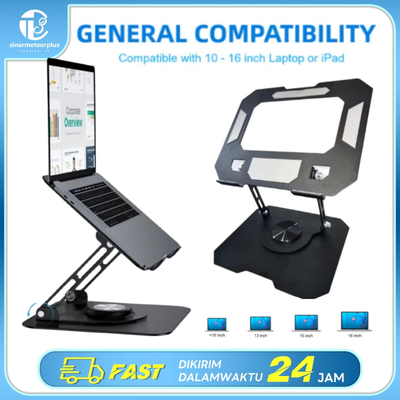 Stand Laptop Stand Penyangga Laptop Stand Holder Lipat Adjustable Anti Slip Untuk Laptop/Notebook La