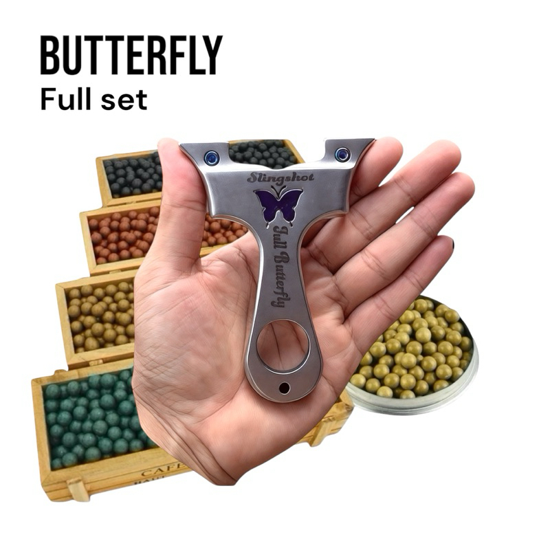ketapel butterfly - ketapel premium slingshot gen 3 full set