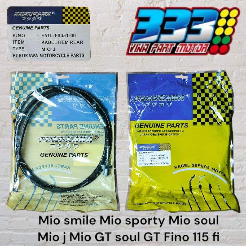 kabel rem belakang Mio sporty Mio smile Mio soul Mio j Mio GT tali rem Mio Mio j Mio gt
