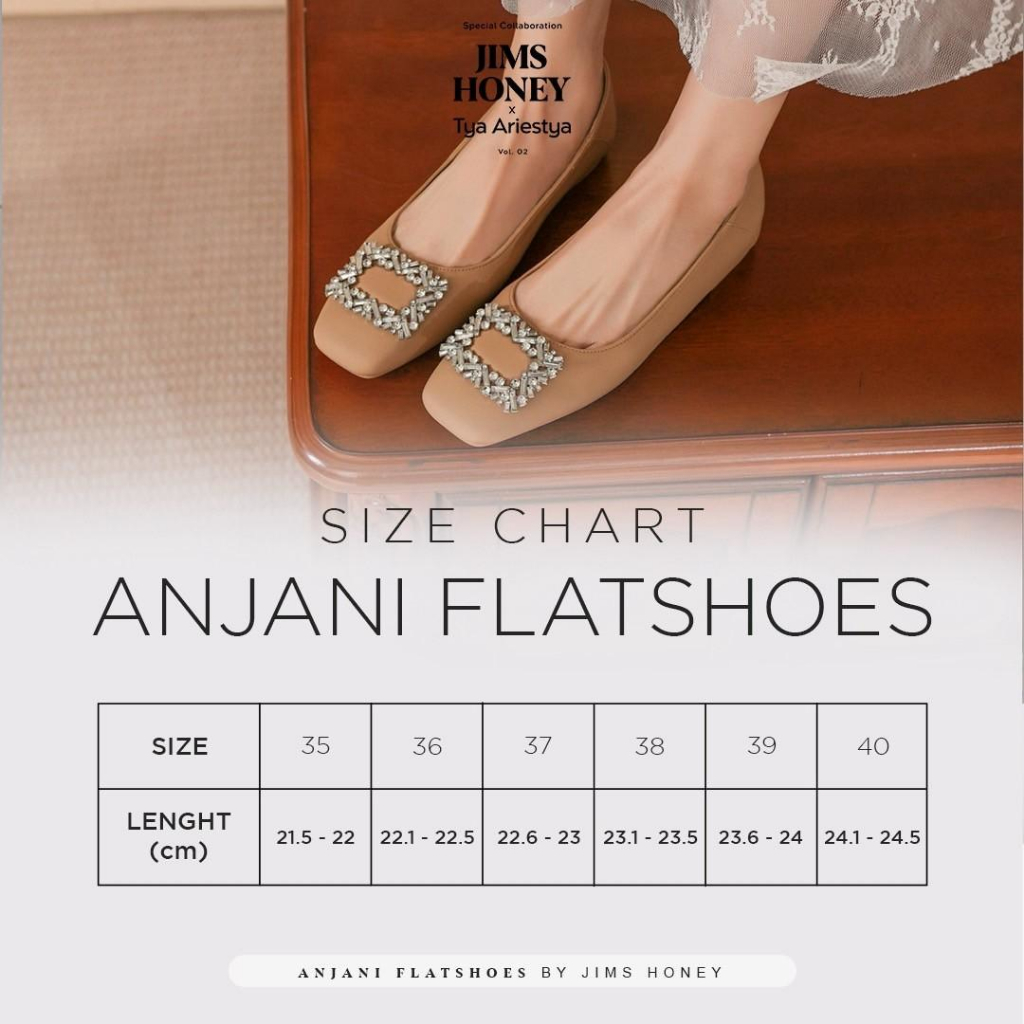 JIMS HONEY FOREVER Sepatu Wanita ANJANI FLATSHOES  Sepatu Sandal Wanita Elegan