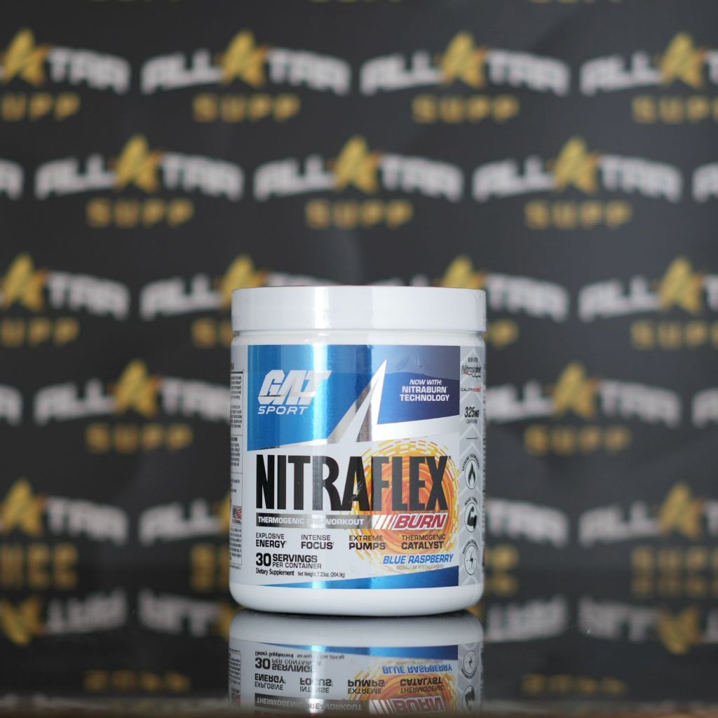 GAT NITRAFLEX BURN 30 SERVING PREWORKOUT DAN FAT BURNER THERMOGENIC SUPLEMEN FITNESS PWO FITNESS