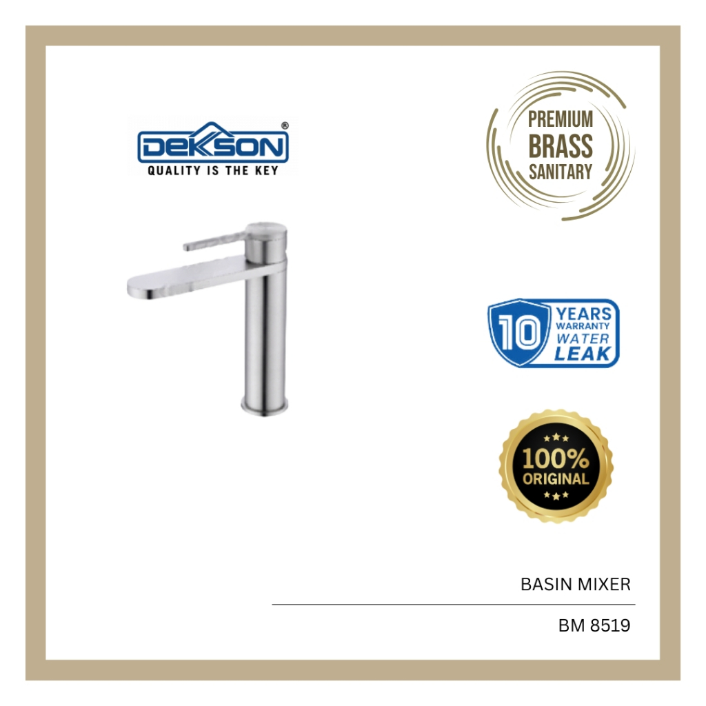 BASIN MIXER SUS 316 DEKKSON BM 8519 | KERAN AIR PREMIUM STAINLESS STEEL SUS 316 PANAS DINGIN Dekkson