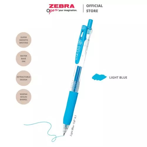 

BELI 3 LEBIH MURAH Zebra Sarasa Clip 0.5 0.7 1.0 mm Gel Pen Pulpen Gel Berwarna HARGA/PCS