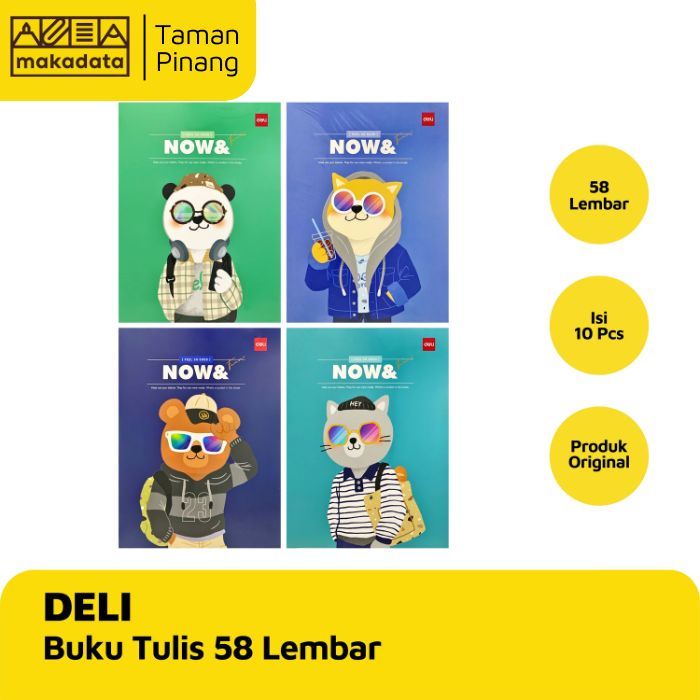 

DELI BUKU TULIS / BUKU TULIS ISI 58 LEMBAR (1 PACK)