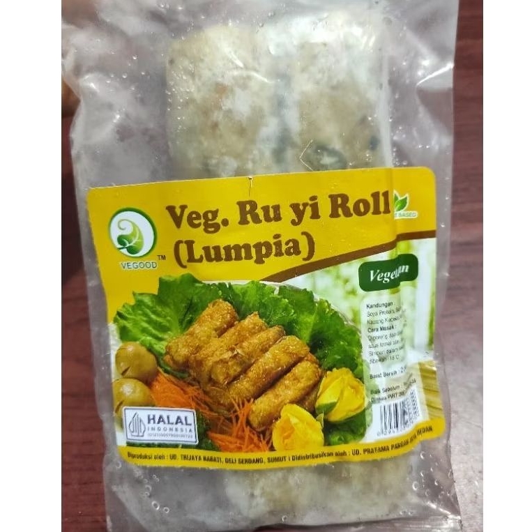 

Vegood Ru Yi Roll (Lumpia) Mini Chunkien Bakien Vegetarian isi 2pcs tz