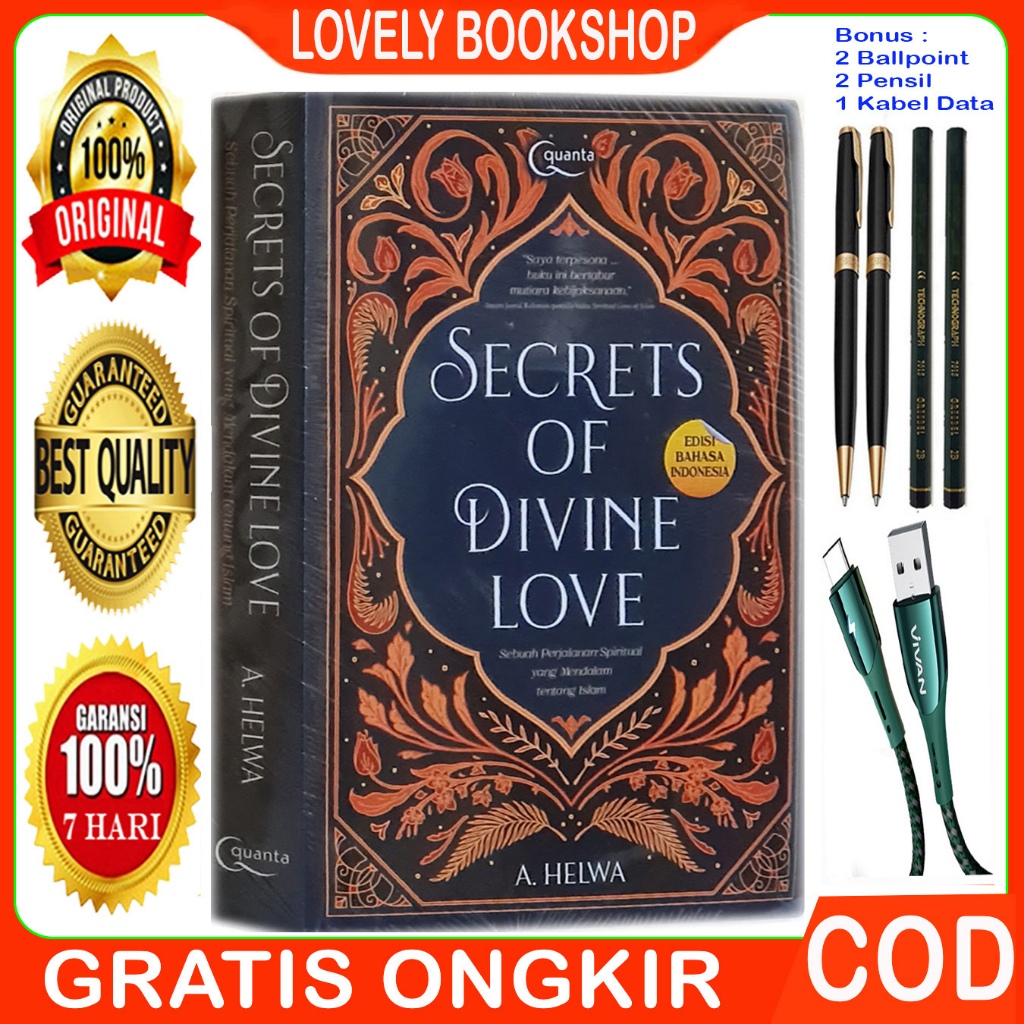 Secret Of Divine Love - Original - Bonus 4 Alat Tulis & 1 Kabel Data