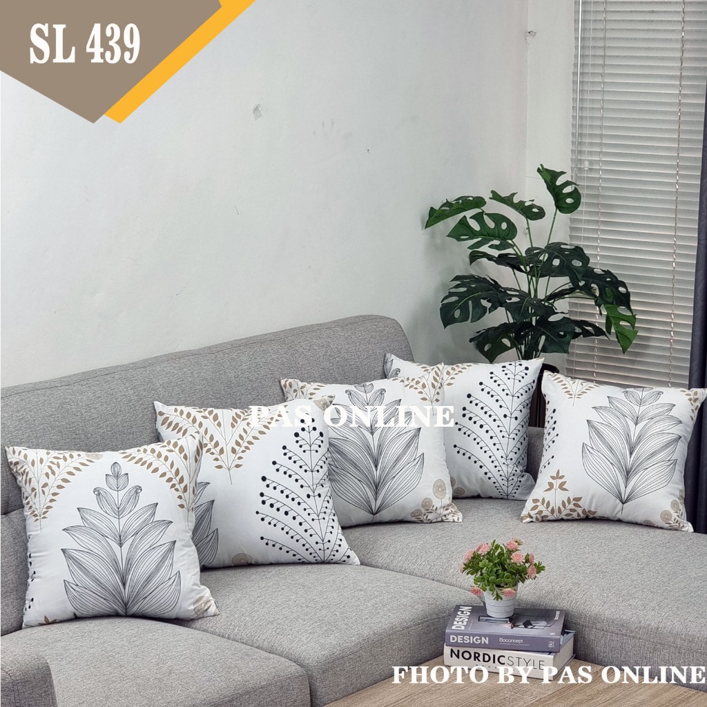 SET SARUNG BANTAL SOFA 45x45 ( 5 PCS SARUNG ) - SL45