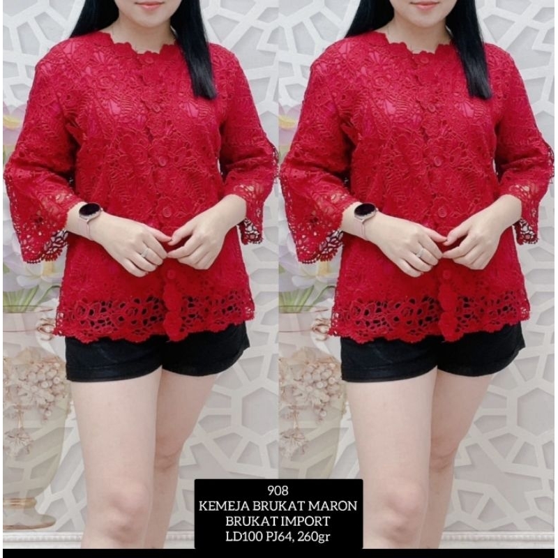 Blus Brokat Import
