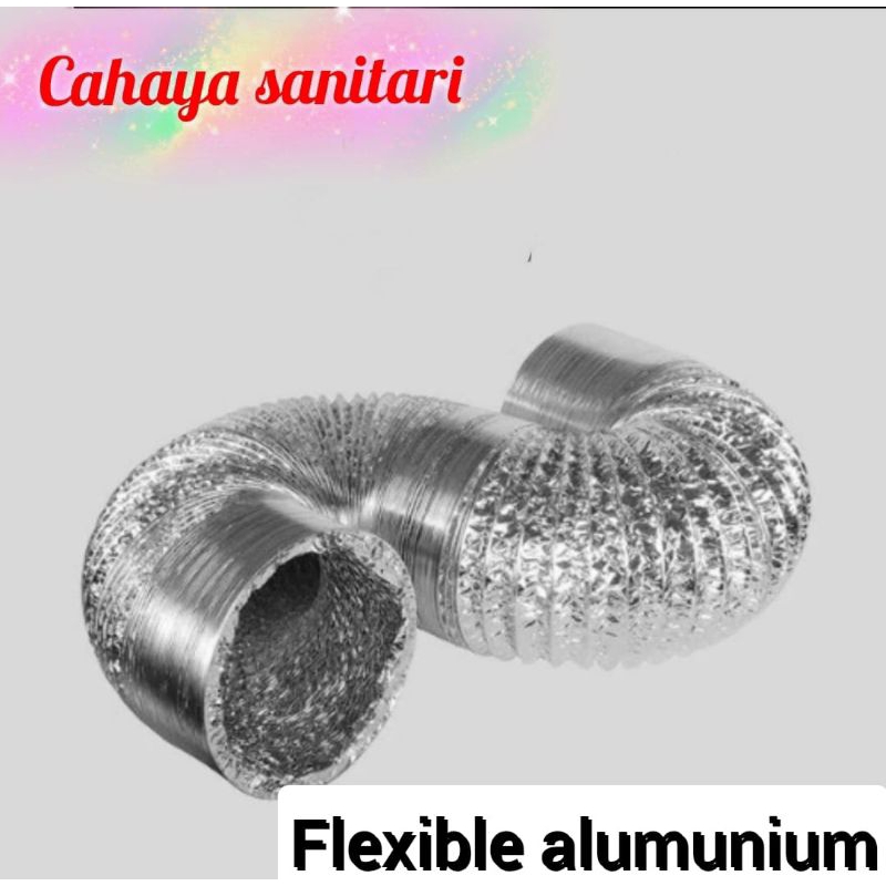 Flexible ducting pipa exhaust alumunium / pipa flexible pembuangan asap