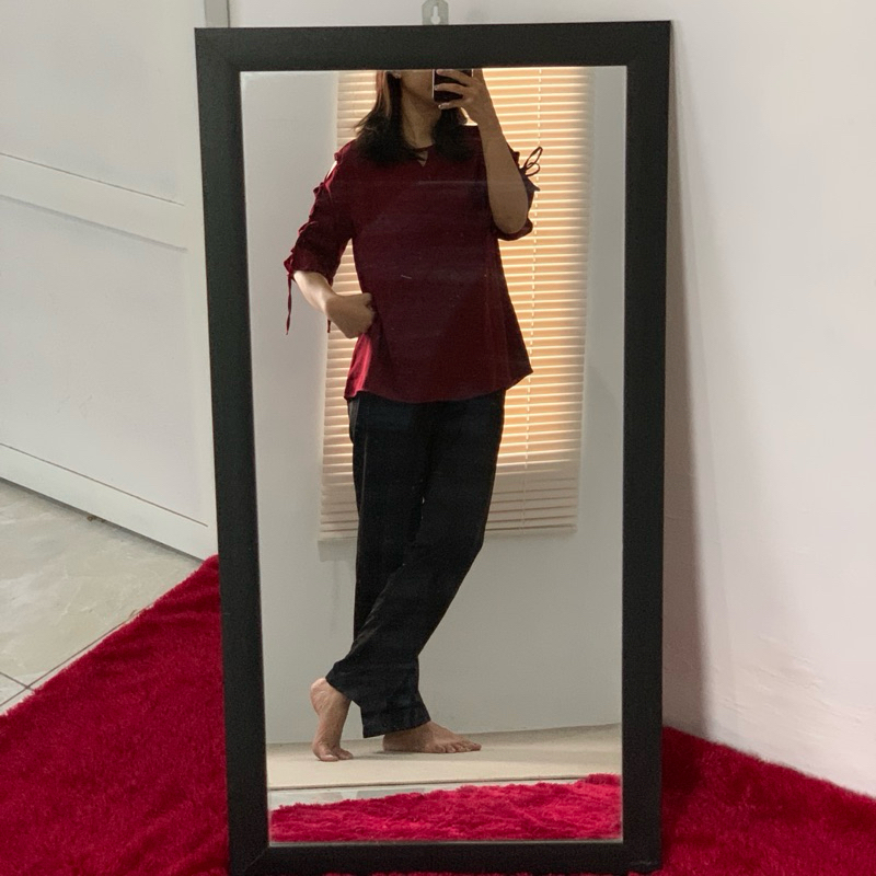 BLOUSE WANITA TALI/ATASAN MAROON/ BLOUSE MAROON/ATASAN WANITA/BAJU GEREJA/ATASAN CEWE