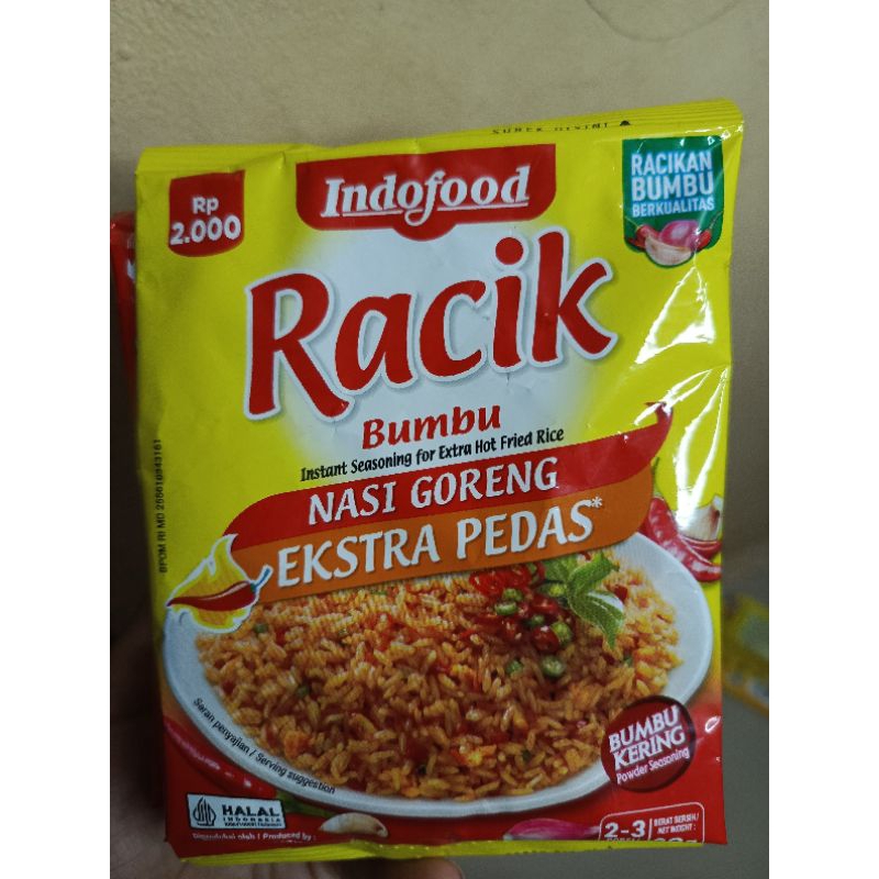 

Racik Bumbu nasi goreng extra pedas (20gramx10pcs)