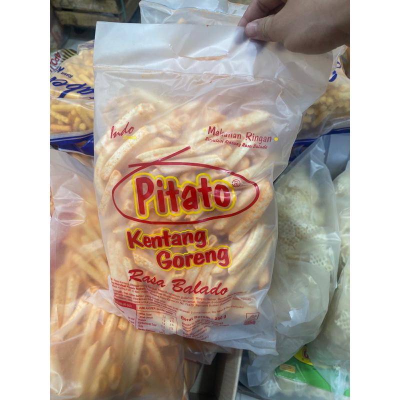 

Pitato Kentang goreng balado 250gram