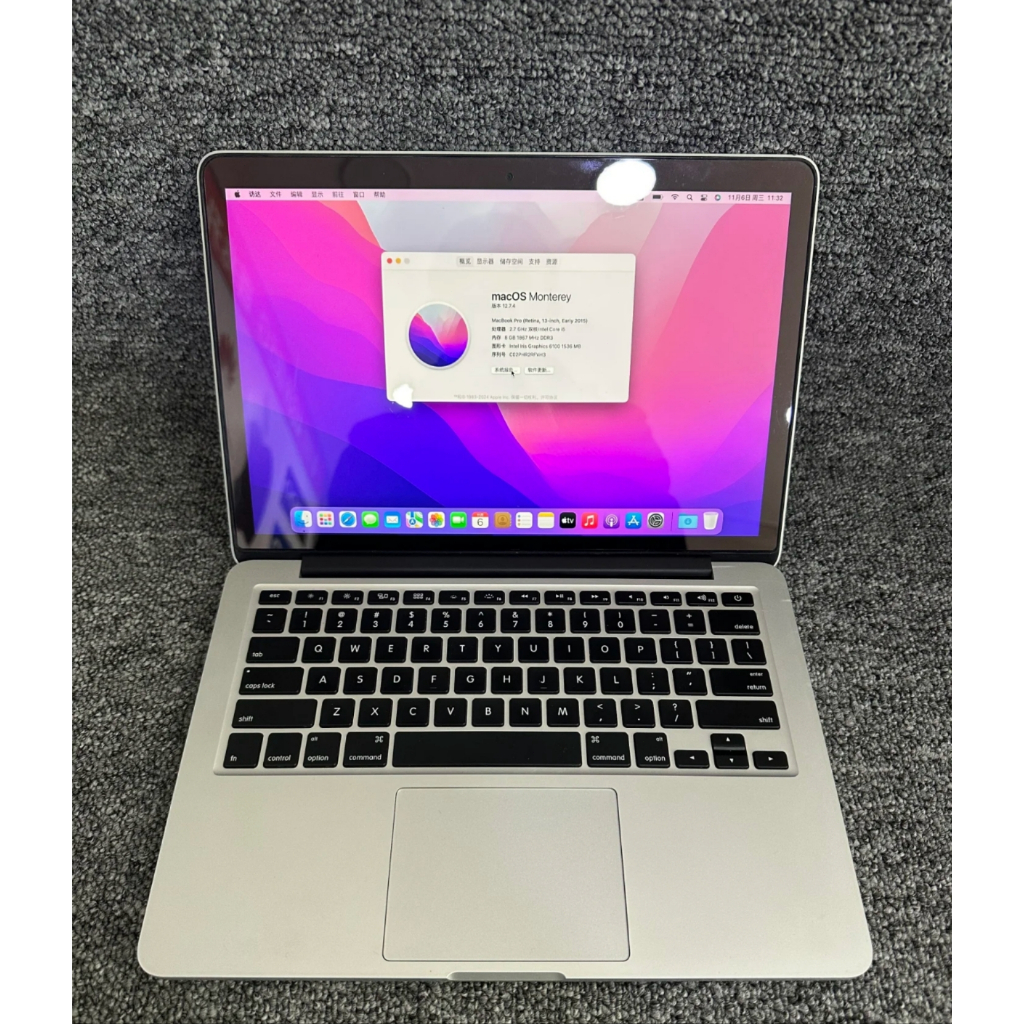 Apple laptop MacBook Pro 13 inci 2018/2017 A1502 A1708 Core i5 i7 RAM 8GB SSD 256GB