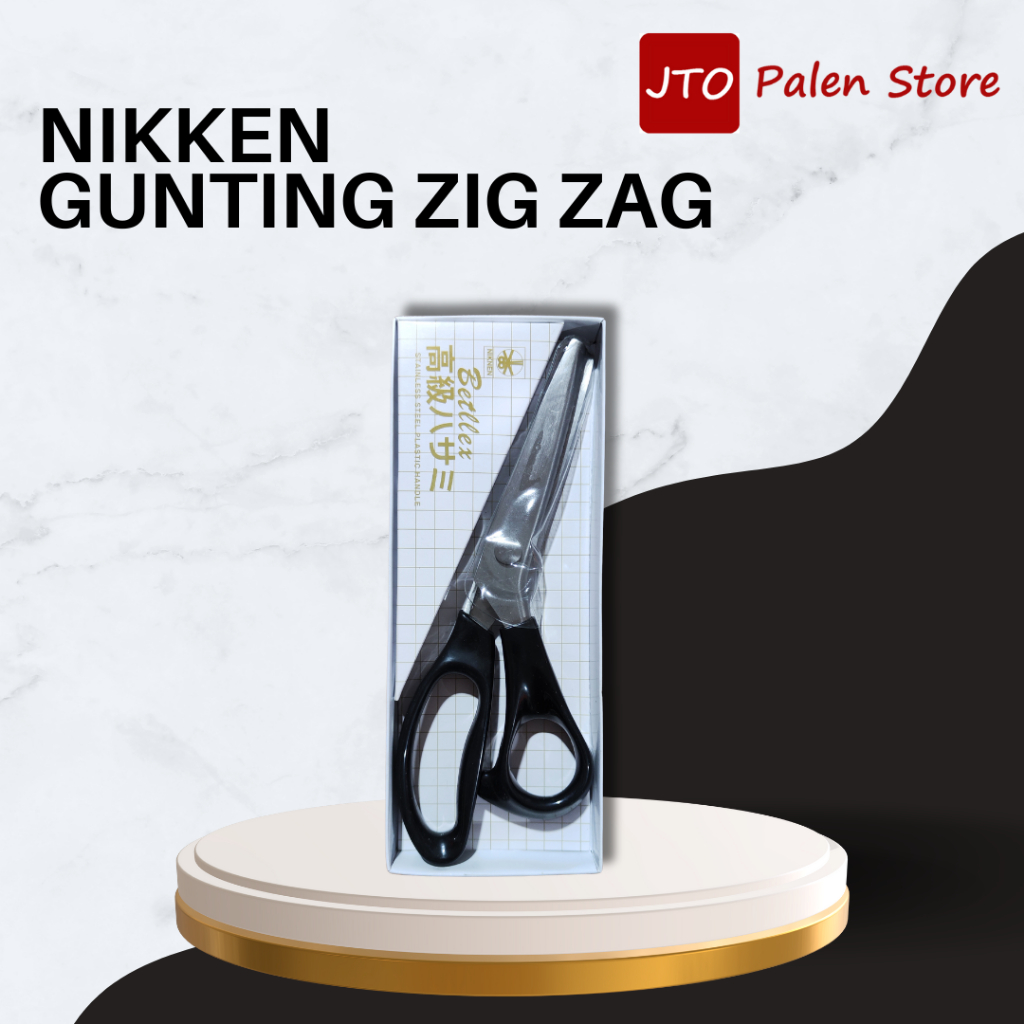 

NIKKEN Gunting Kain Zig Zag Pinking Shears Ukuran 9