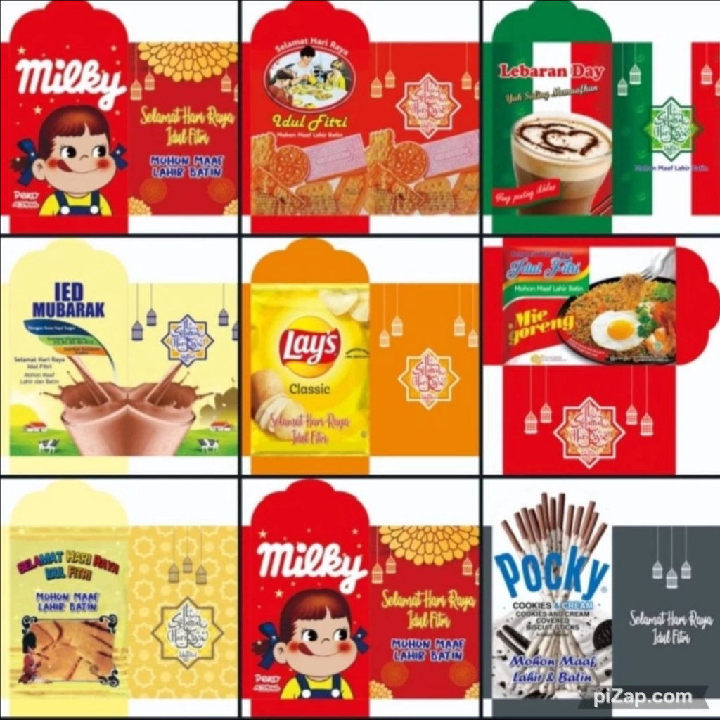 

Amplop Angpao Lebaran / Idul Fitri / Amplop Karakter / Amplop SNACK / Amplop Snack Amplop Lebaran Motif Snack ISI (10 LEMBAR) HOPL / Amplop Motif Snack