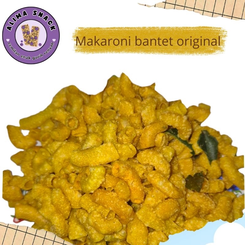 

Makaroni Bantet Original Daun Jeruk 500 Gram 1 Kg Gurih Renyah