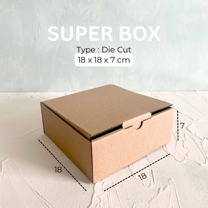 

Die Cut Box - 18x18x7cm / Dus Karton Packaging / Box Packaging