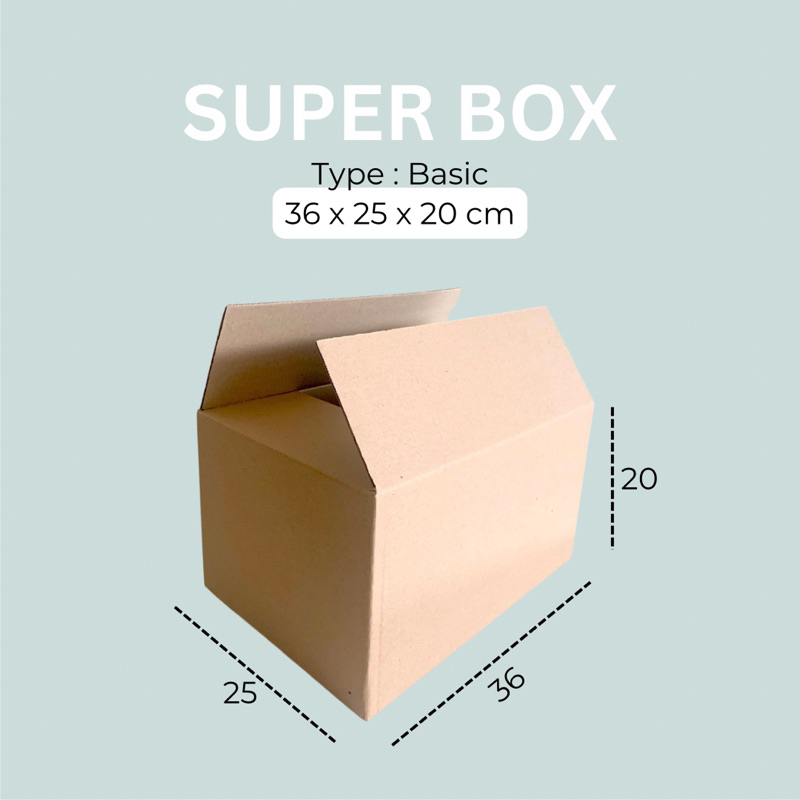 

Kardus Packaging - 36x25x20cm / Dus Karton / Box Packaging