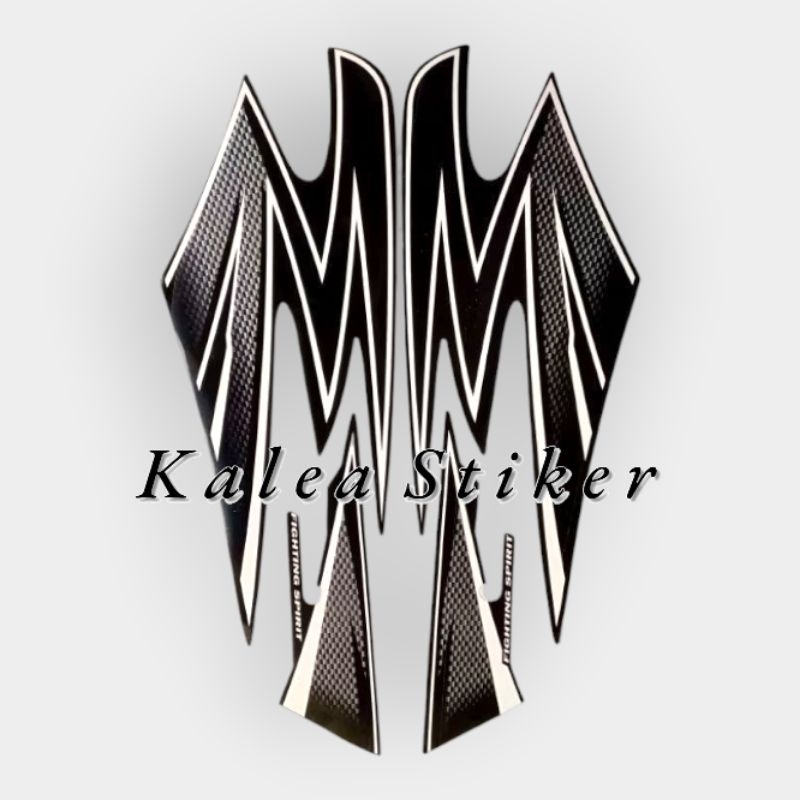 STRIPING LIS RX KING 2003 VARIASI HITAM PUTIH