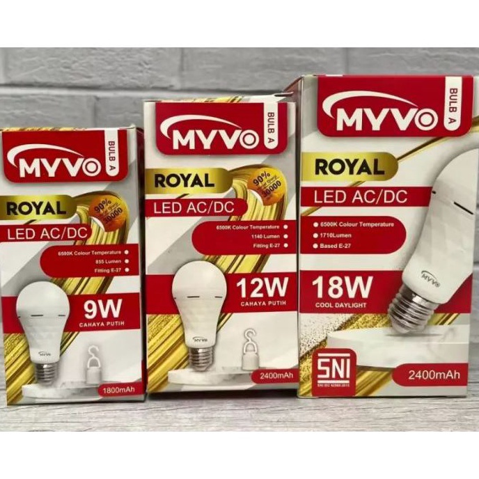 KP8 BOHLAM EMERGENCY MYVO ROYAL 9W 12W 18W 9 WATT 12 WATT 18 WATT LAMPU EMERGENCY LED MYVO ROYAL BOH