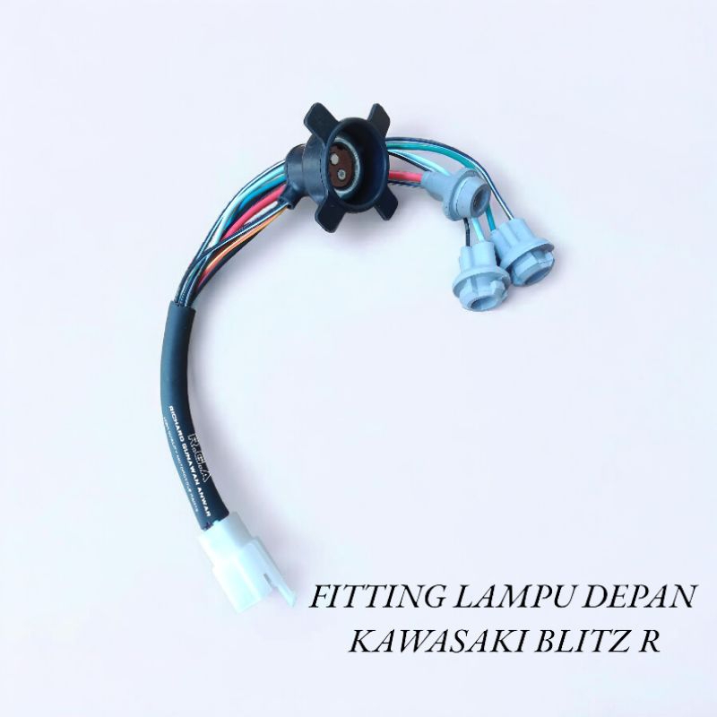 kabel socket fiting lampu depan Blitz r kawasaki Blitz R