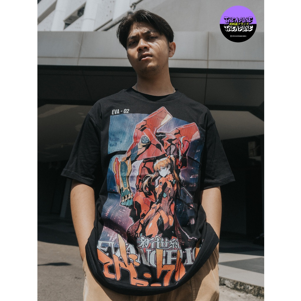 EVANGELION Kaos Anime EVANGELION Kaos Anime OVERSIZE EVANGELION Asuka Langley