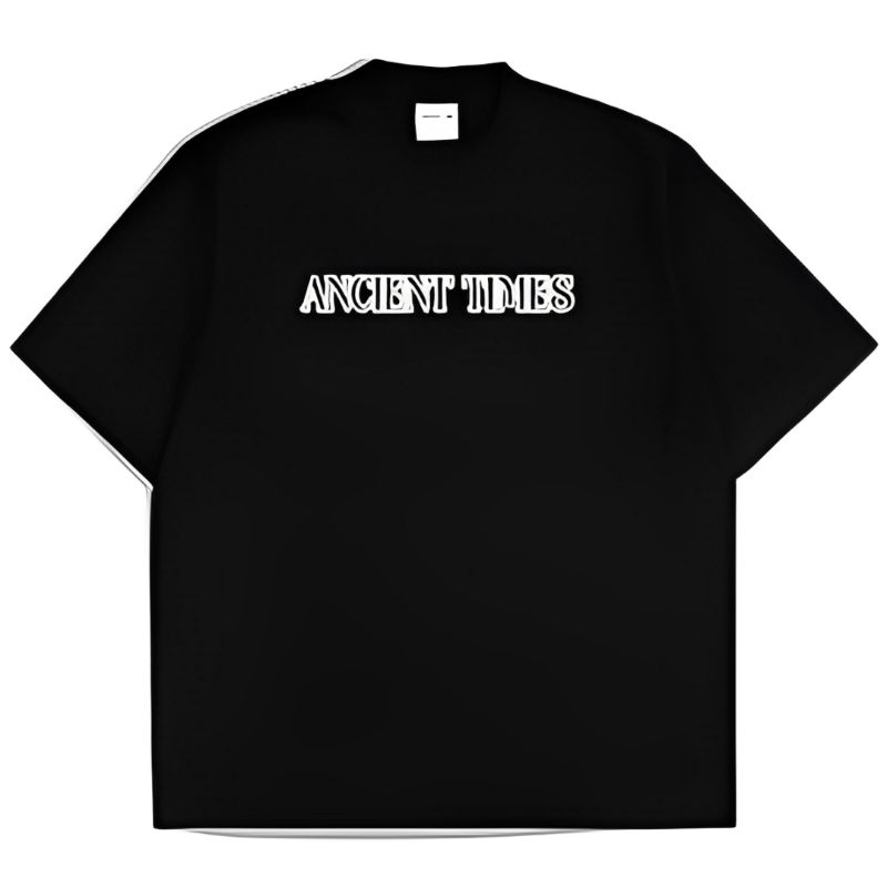 Ancient Times T-Shirt Snake - Black | Distro polos Pria Wanita Cotton Combed 24s
