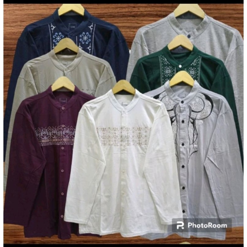 T-Zone Baju KOKO Lengan Panjang Pria berbahan kaos