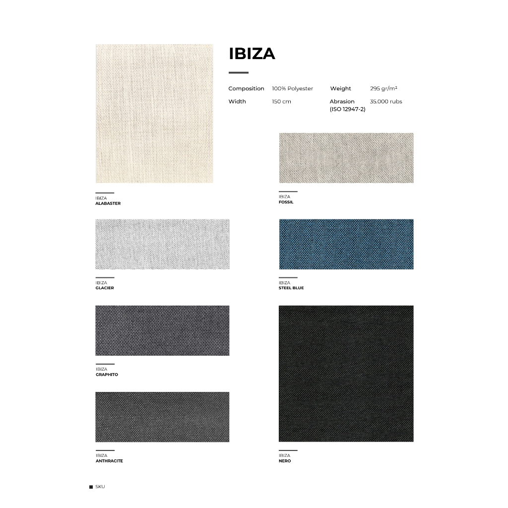 Kain Bahan Outdoor Waterproof Cover Sofa Anti Air SOLARTEX - Ibiza (Furniture, Sofa, Kursi Pantai, J