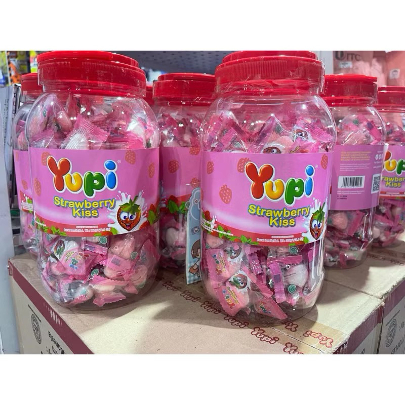 

Permen Yupi Rasa Strawberry Kiss Kemasan Toples 300gr Jelly Candy