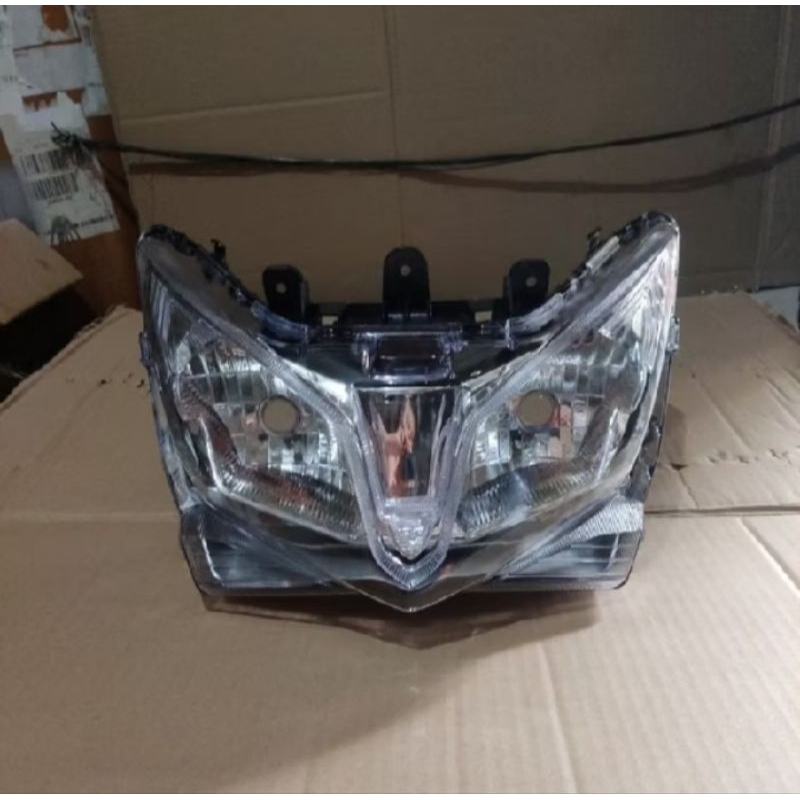 Kedok Reflektor Lampu Depan Vario 125 Old Techno Komplit