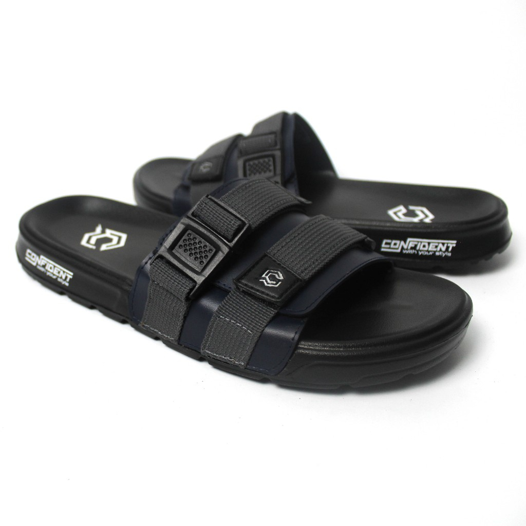 Sandal Slide sandal sliper sandal flip sandal distro sandal pria terbaru sandal confident
