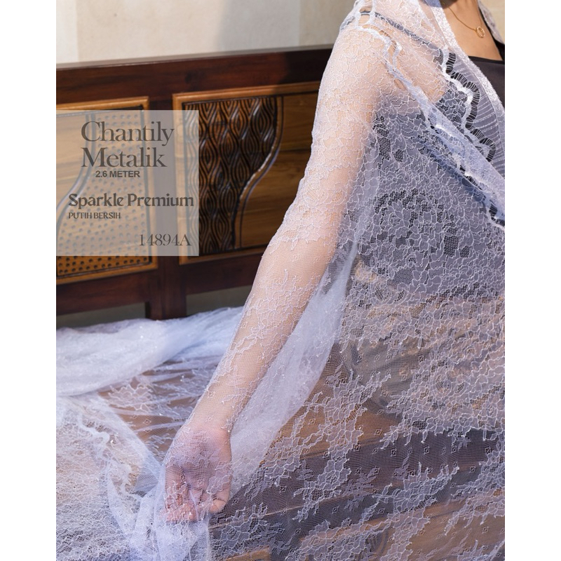 KAIN KEBAYA BROKAT SANTILY METALIC SPARKAIN BROKAT SANTILY SPARKLE